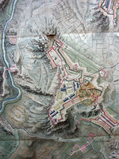 Plan du fort des Têtes en 1802