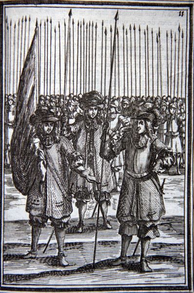 Officiers -Travaux de Mars ou l'Art de la guerre de Mallet, Allain Manesson 1692