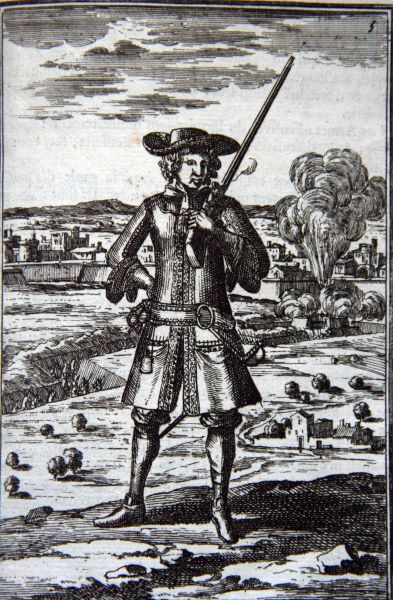 Soldat -Travaux de Mars ou l'Art de la guerre de Mallet, Allain Manesson 1692